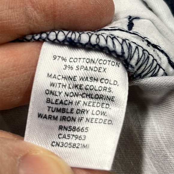 CASLON Navy/White Cotton 4 Pocket Nautical Stripe Beachy Picnic Preppy Shorts 0 - Picture 11 of 14